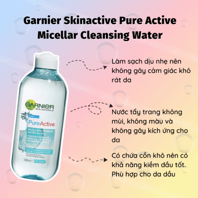Nước tẩy trang Garnier Micellar